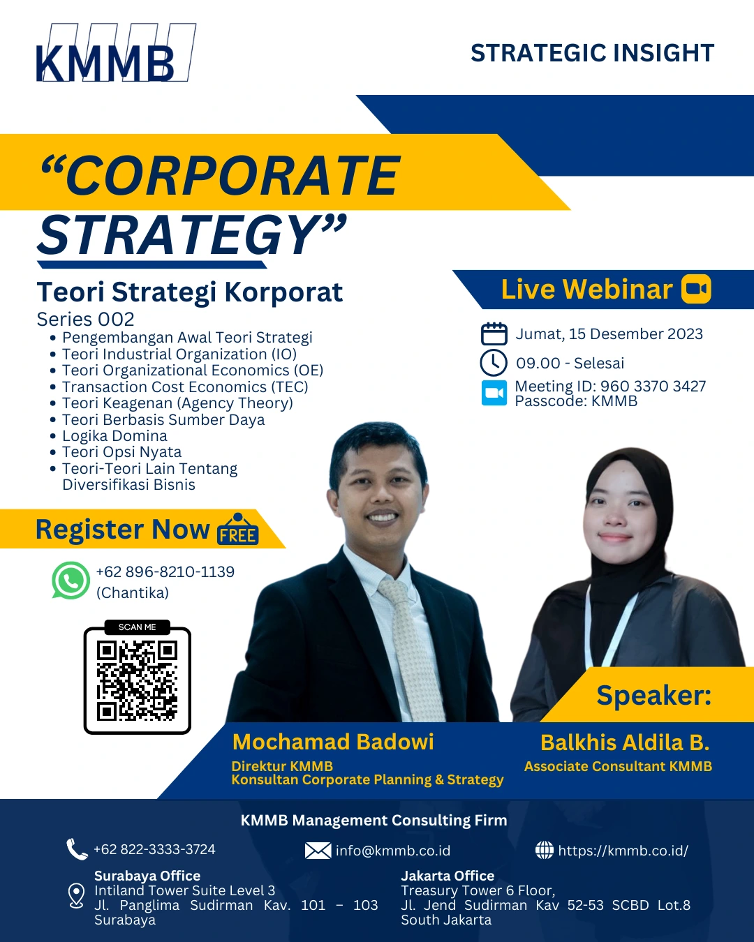 Webinar Strategi Korporat Seri 002