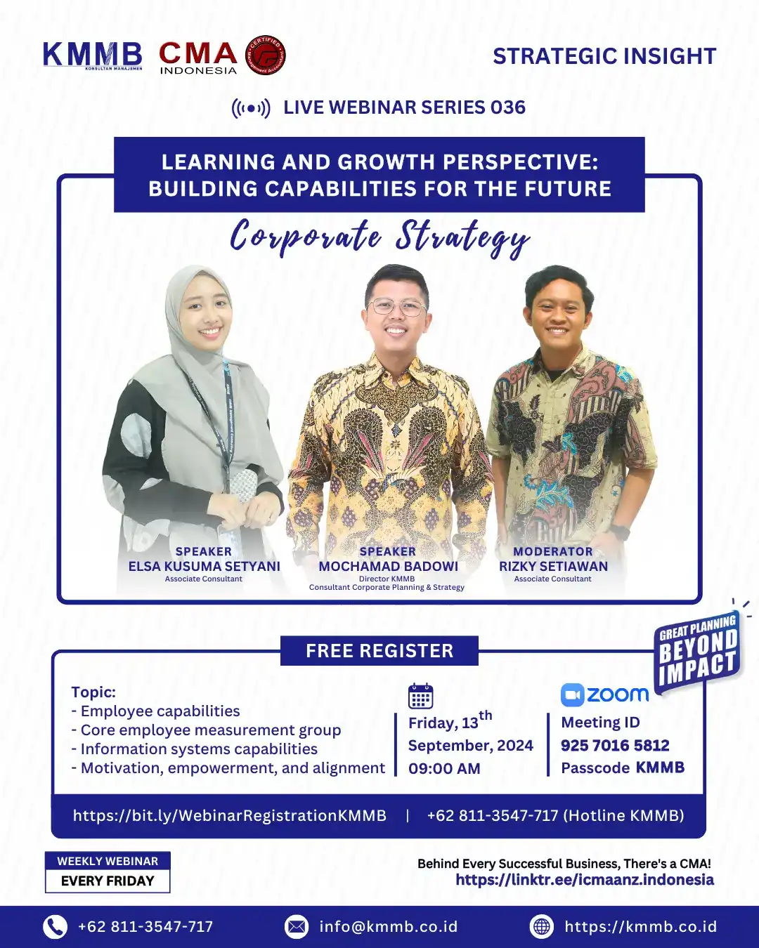 Webinar Strategi Korporat Seri 036