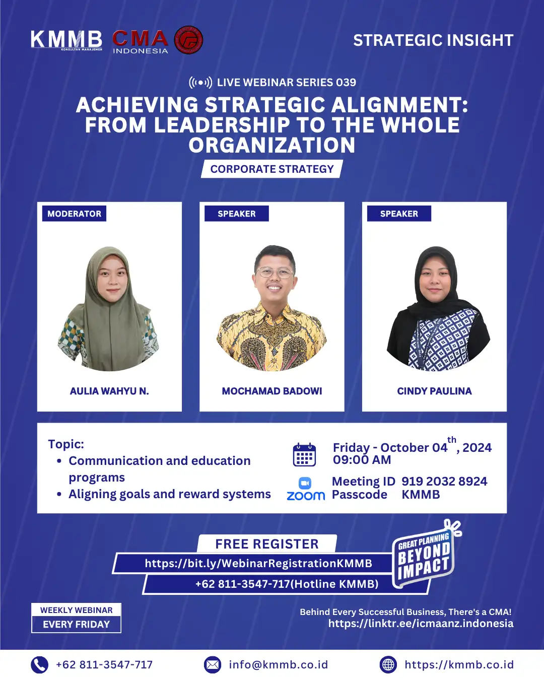 Webinar Strategi Korporat Seri 039