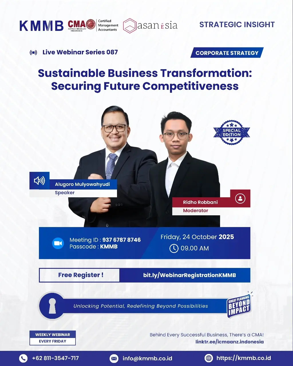 Webinar Strategi Korporat Seri 087