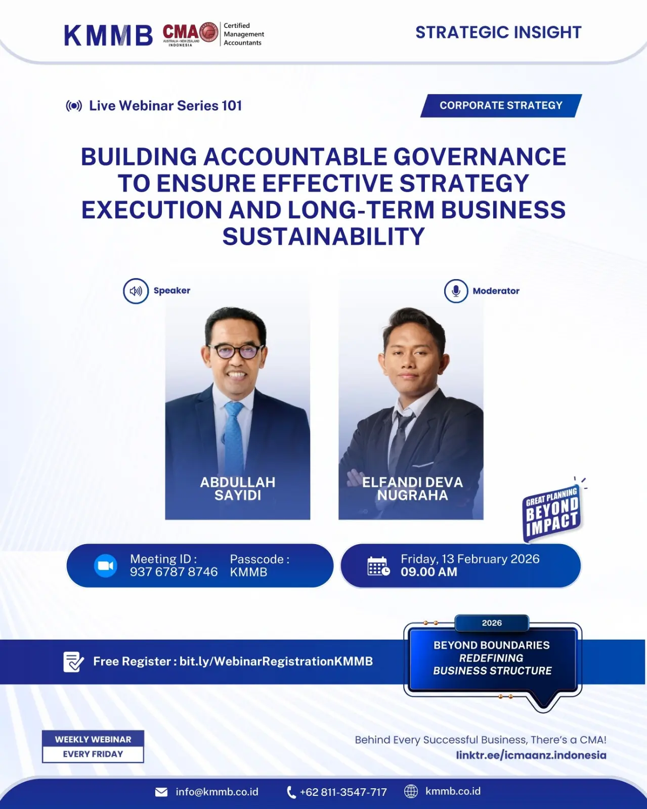 Webinar Strategi Korporat Seri 101