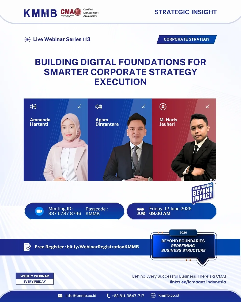 Webinar Strategi Korporat Seri 113