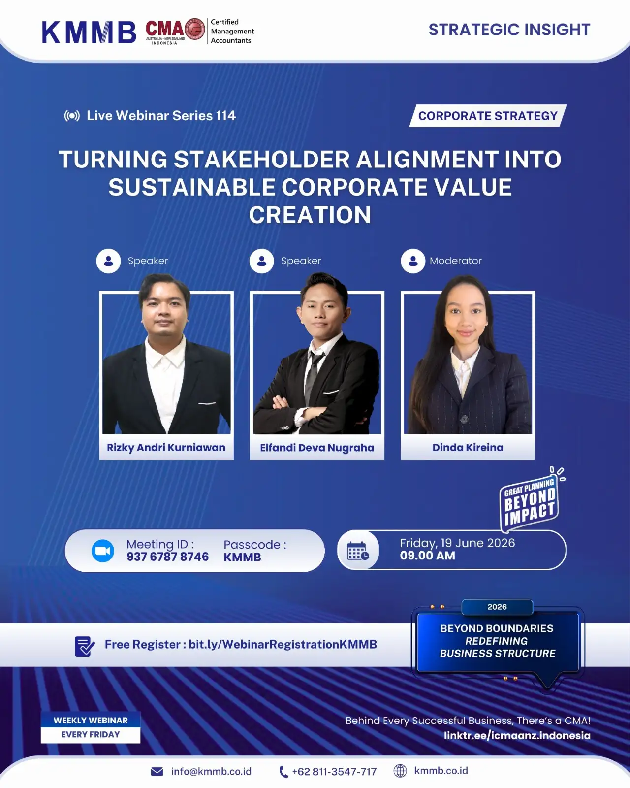Webinar Strategi Korporat Seri 114