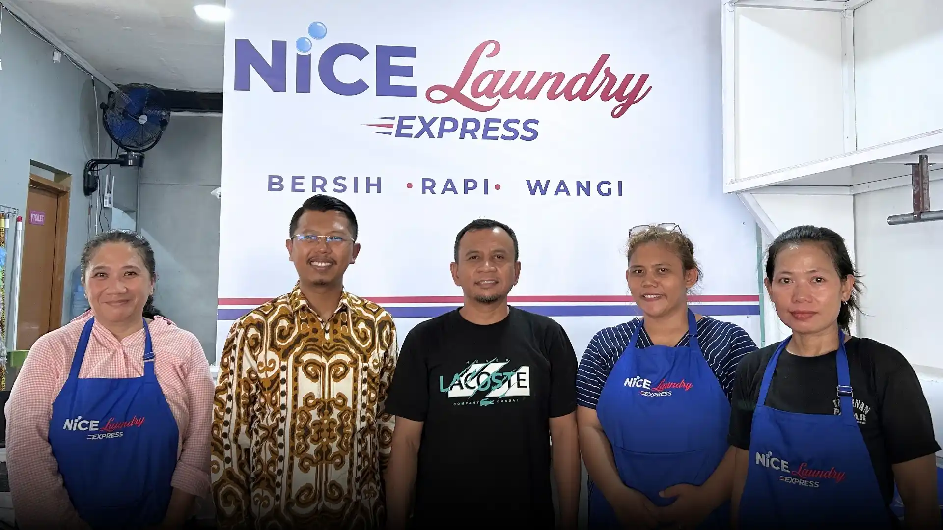 KMMB Consulting Dukung CSR UMKM Nice Laundry Express
