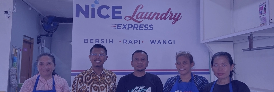 KMMB Consulting Dukung CSR UMKM Nice Laundry Express