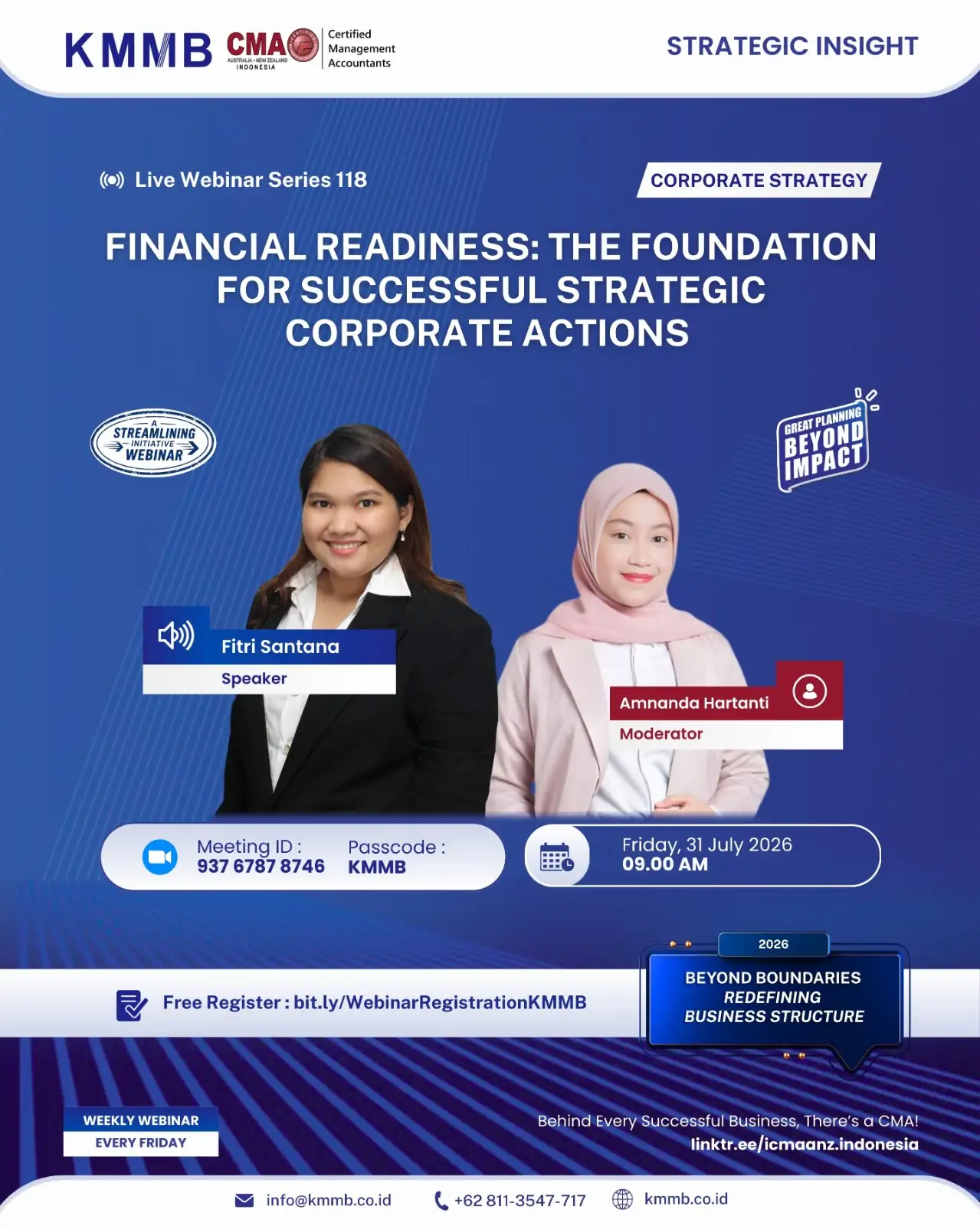 Webinar Strategi Korporat Seri 118